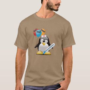 Kom snart. Penguin Nurse. T Shirt
