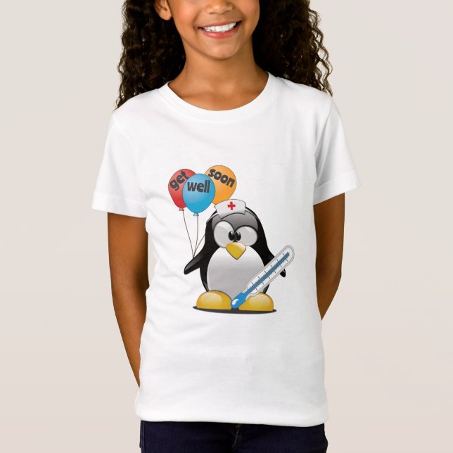 Kom snart. Penguin Nurse. T Shirt (Framsida)