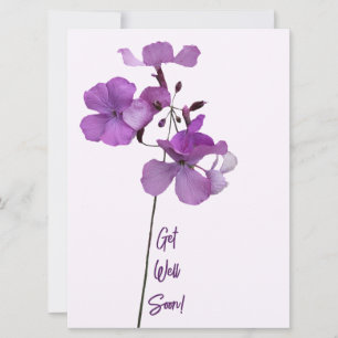 Kom snart till trendiget i lila blommor.. julkort