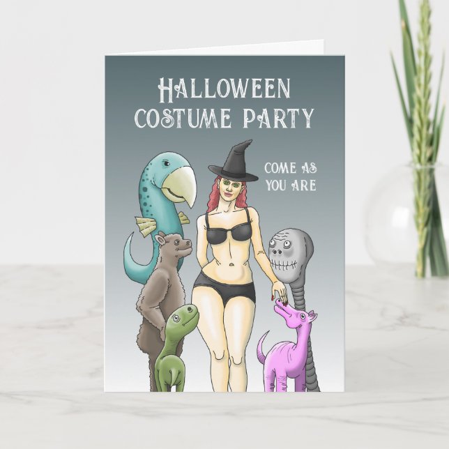 Kom som du är Halloween fest Inbjudan (Framsida)