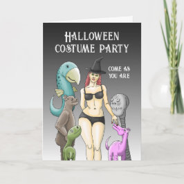 Kom som du är Halloween fest Inbjudan