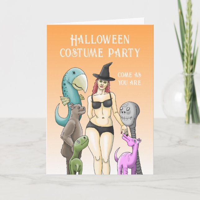 Kom som du är Halloween fest Inbjudan (Framsida)