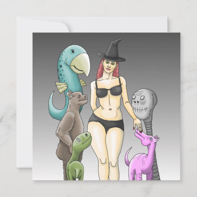 Kom som du är Halloween fest Inbjudningar (Framsida)