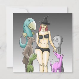 Kom som du är Halloween fest Inbjudningar