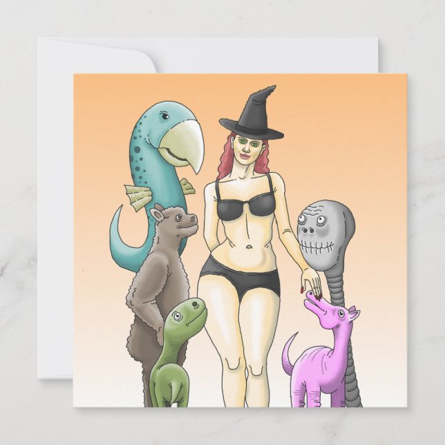 Kom som du är Halloween-fest Inbjudningar (Framsida)