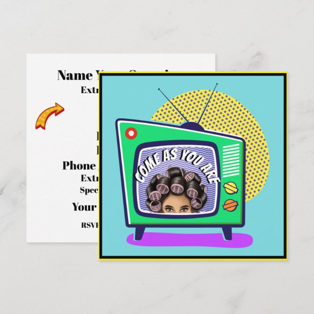 KOM SOM DU ÄR  INBJUDNINGAR (Fram/baksida)