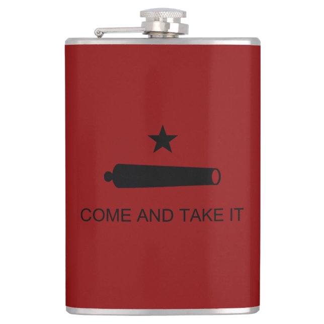 Kom & Ta Det! Texas statliga stridsflagga Fickplunta (Framsidan)