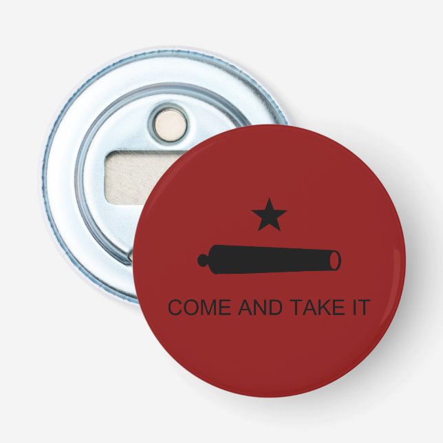Kom & Ta Det! Texas statliga stridsflagga Flasköppnare (Framsidan)