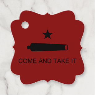 Kom & Ta Det! Texas statliga stridsflagga Gåvor Etiketter