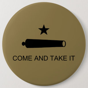 Kom & Ta Det! Texas statliga stridsflagga Knapp