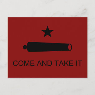 Kom & Ta Det! Texas statliga stridsflagga Vykort
