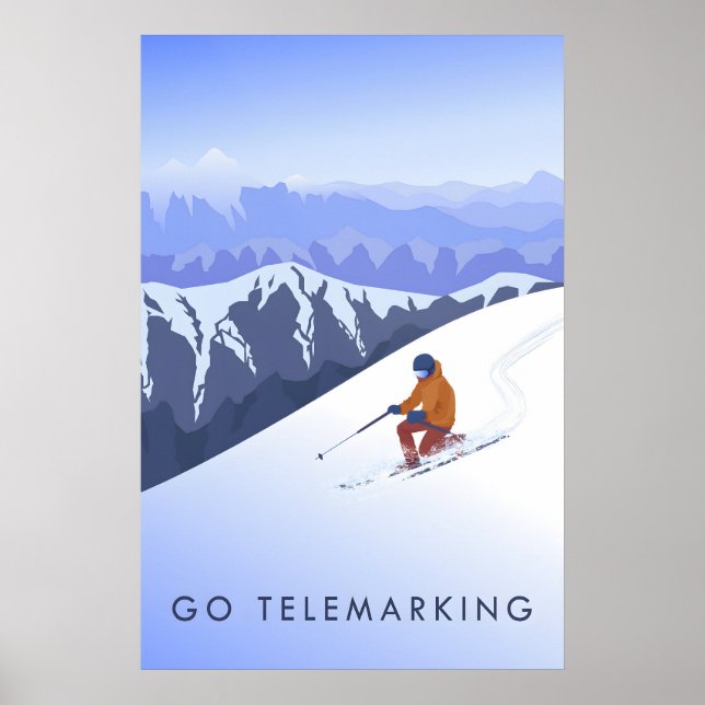 Kom Telemarking Reseskylt Poster (Framsidan)