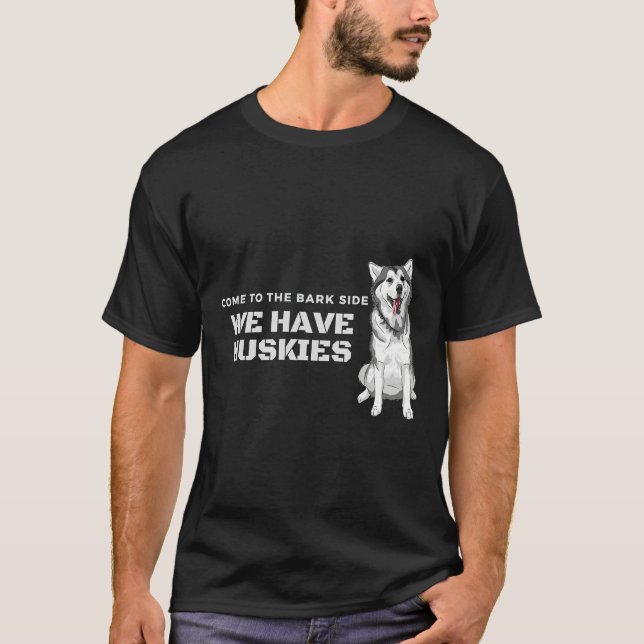 Kom till Bark-sidan vi har Huskies T Shirt (Framsida)
