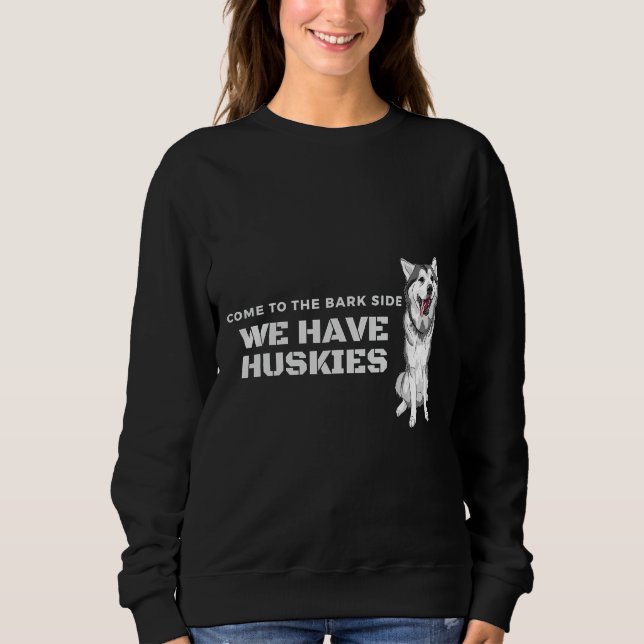 Kom till Bark-sidan vi har Huskies T Shirt (Framsida)