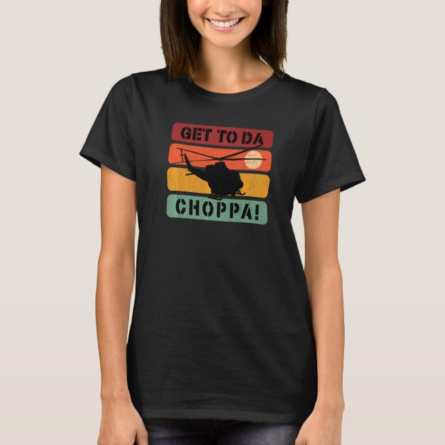 Kom Till Choppa Retro 3 T Shirt (Framsida)