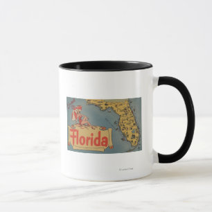 Kom till den Florida kartan av det statligt, Mugg