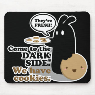 Kom till den mörka sidan. Musen vadderar - svart Musmatta