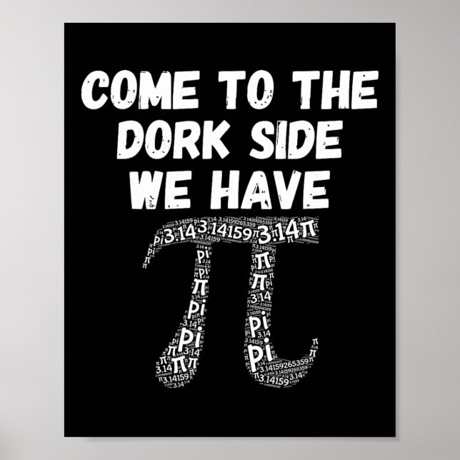 Kom till Dork Side vi har Pi-funny Poster (Framsidan)