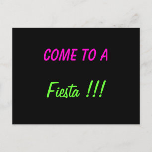 KOM TILL EN FIESTA!!!! - vykort