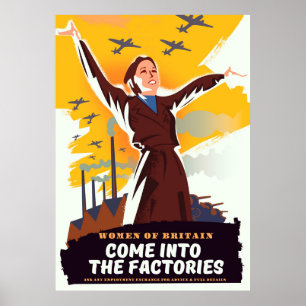 Kom till fabrikerna poster