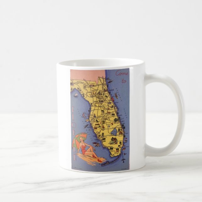 Kom till Florida! 1938 Kaffemugg (Höger)