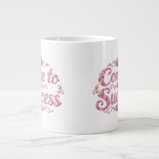 Kom till framgång  jumbo mugg (Framsidan)