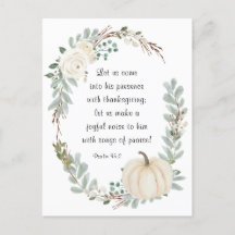 Kom till hans närvaro med Thanksgiving Bible