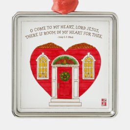 Kom till Herren Jesus jul i mitt hjärta Julgransprydnad Metall