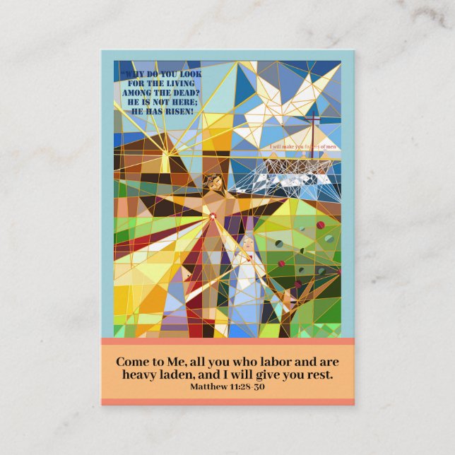 Kom till Jesus Prayer Card Visitkort (Framsida)
