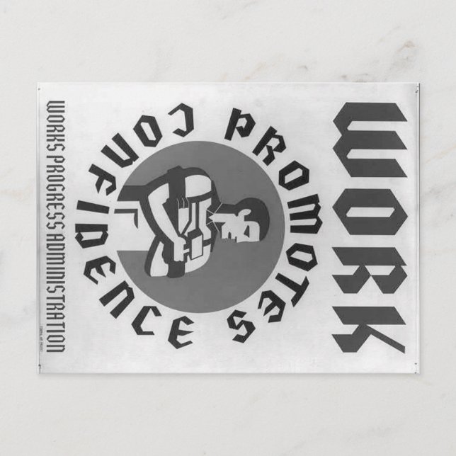 Kom till jobbet vykort (Framsida)