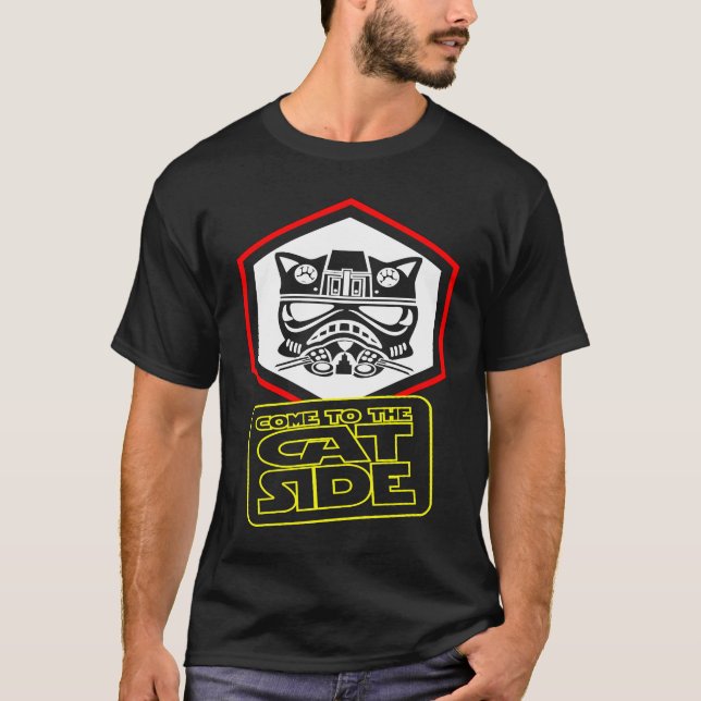 Kom Till Katt sidan Katt Trooper T Shirt (Framsida)