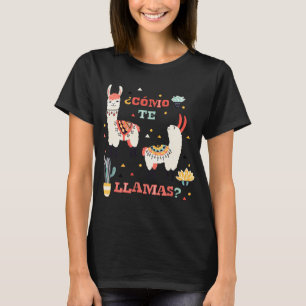 Kom till Llamas. Lustigt spanska Ord Humor. T Shirt