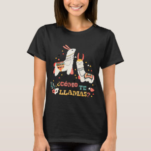 Kom till Llamas. Lustigt spanska Ord Humor. T Shirt