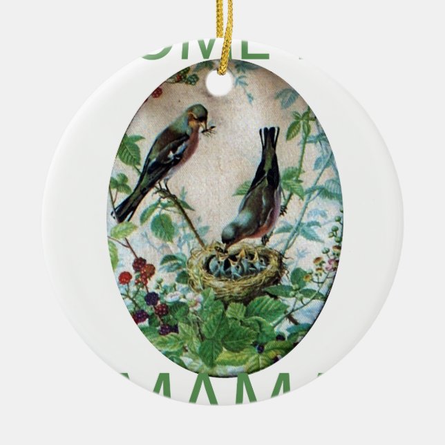 Kom till Mamma.png Julgransprydnad Keramik (Framsidan)