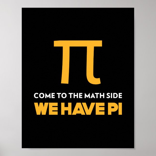 Kom till Math Side vi har Pi Poster (Framsidan)