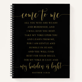 Kom till mig, allt du, Matthew 11:28-30