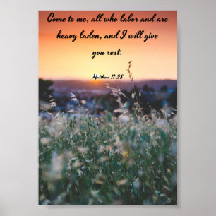 Kom till mig - Bibel Poster