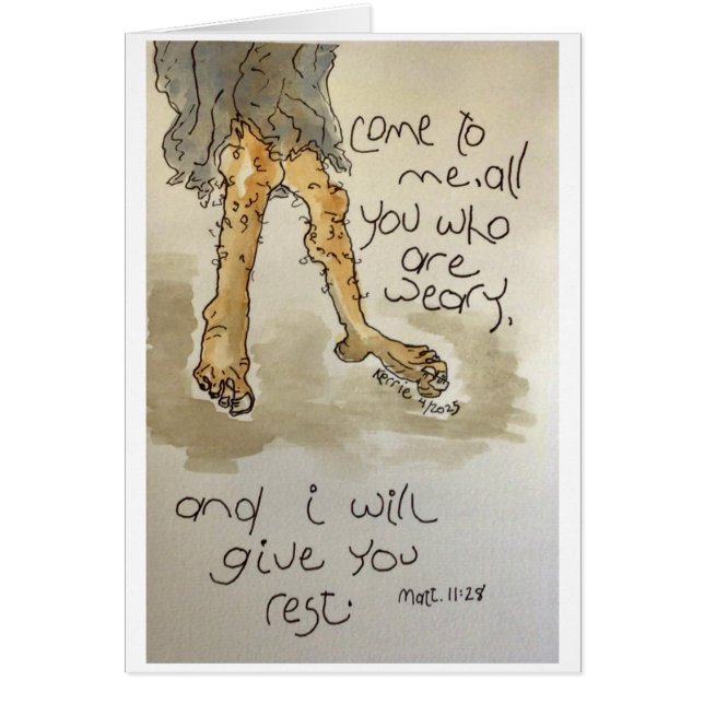 Kom till mig hälsningskort (Framsidan)