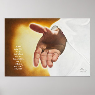 "Kom till mig" Jesus, finkonst utskrift Poster