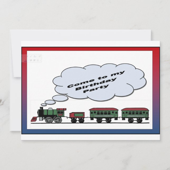 Kom till min Födelsedagsfest Inbjudningar (Framsida)