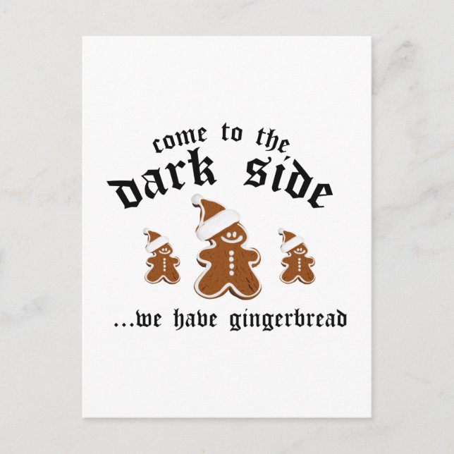 Kom till Mörken.. Vi har glasbröd Vykort (Framsida)