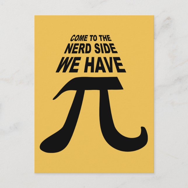 Kom till Mörken Vi har PI Vykort (Framsida)