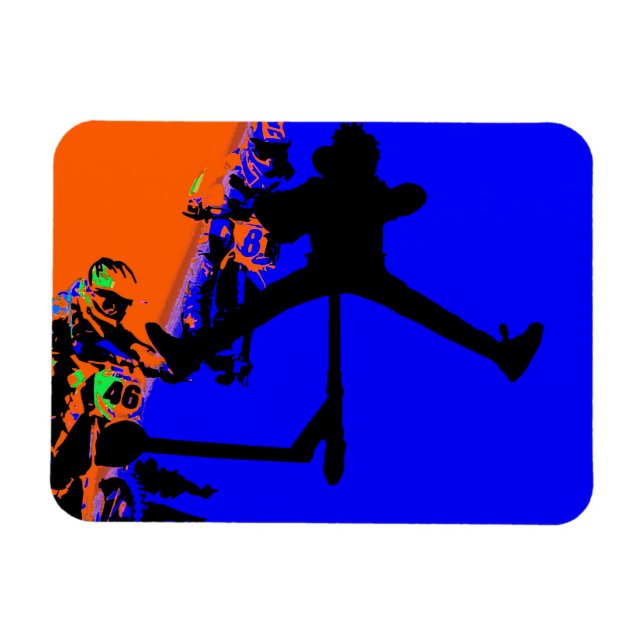 Kom till - Motox och Scooter Magnet (Horisontell)