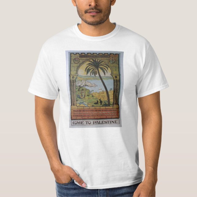 kom till palestine tee shirt (Framsida)