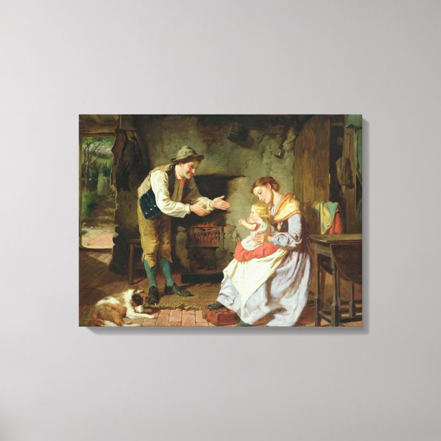 Kom till pappa canvastryck (Framsida)