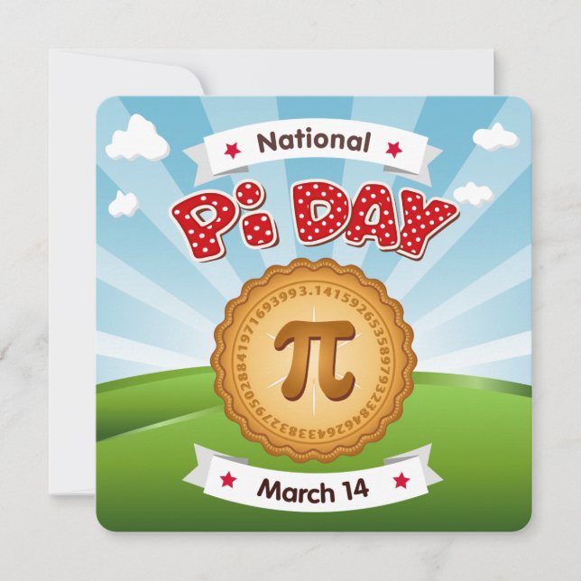 Kom till Pi Day Firande Inbjudningar (Framsida)