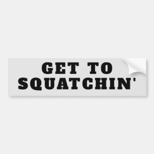 Kom till Sasquatch-jakt Bildekal