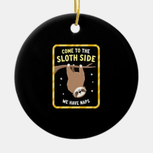 Kom Till Senskildens Sida T-Shirt - Rolig Senskild Julgransprydnad Keramik