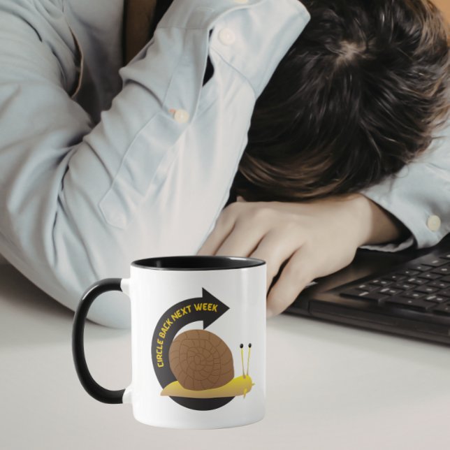 Kom tillbaka nästa vecka mugg (Skapare uppladdad)