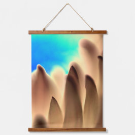 "Kom tillsammans" Wood Topped Wall Tapestry